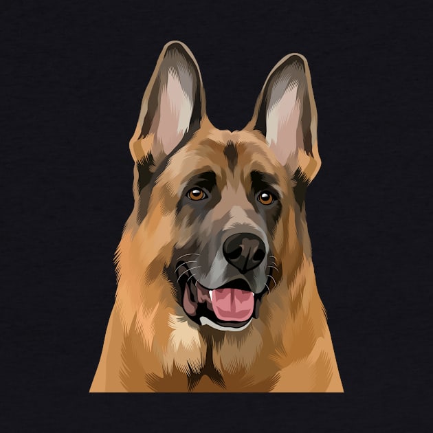 American Shepherd Illustration by Heywids